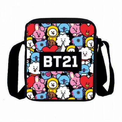 BTS BT21 Full Color High capacity Shoulder bag Sat