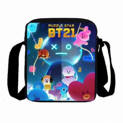 BTS BT21 Full Color High capacity Shoulder bag Sat