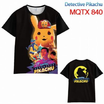 Detective Pikachu Full color printed short sleeve 