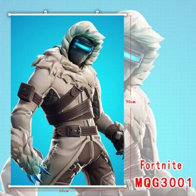 Fortnite White Plastic rod Cloth painting Wall Scr