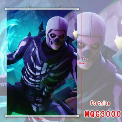 Fortnite White Plastic rod Cloth painting Wall Scr