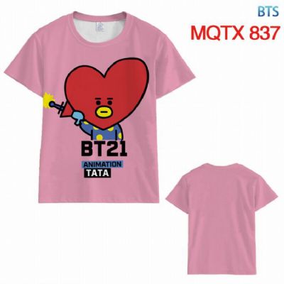 BTS BT21 Full color printed short sleeve t-shirt