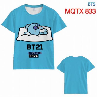 BTS BT21 Full color printed short sleeve t-shirt