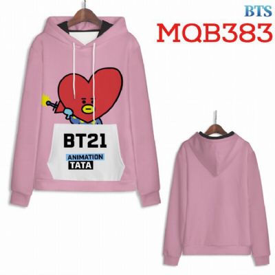 BTS BT21 Full Color Long sleeve Patch pocket Sweat