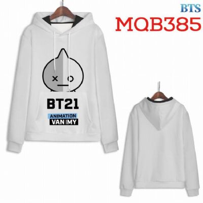 BTS BT21 Full Color Long sleeve Patch pocket Sweat