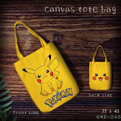 Pokemon Pikachu One-shoulder canvas shopping bag