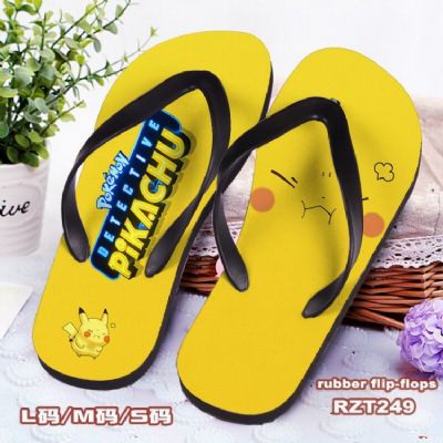 Detective Pikachu Cloth surface Flip-flops slipper