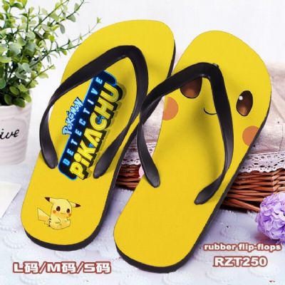 Detective Pikachu Cloth surface Flip-flops slipper