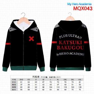 My Hero Academia Full color zipper hooded Patch po