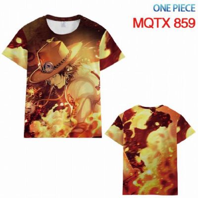 One Piece Full color printed short sleeve t-shirt