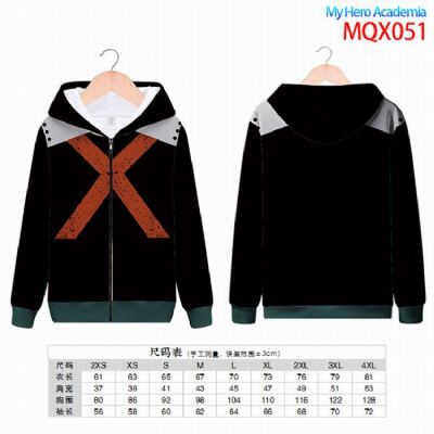 My Hero Academia Full color zipper hooded Patch po