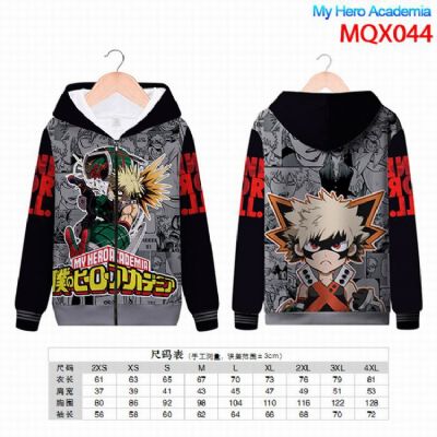 My Hero Academia Full color zipper hooded Patch po