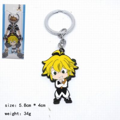 Seven deadly sins anime keychain