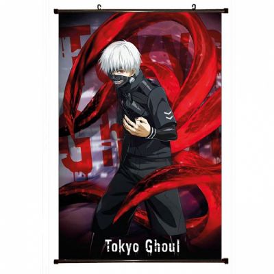 Tokyo Ghoul Plastic pole cloth painting Wall Scrol