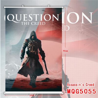 Assassin Creed White Plastic rod Cloth painting Wa