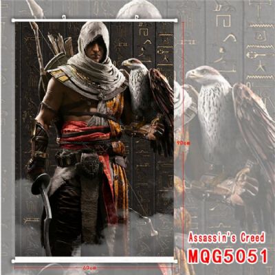 Assassin Creed White Plastic rod Cloth painting Wa