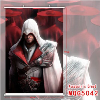 Assassin Creed White Plastic rod Cloth painting Wa