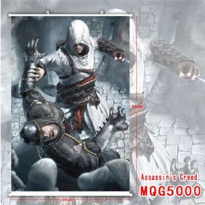 Assassin Creed White Plastic rod Cloth painting Wa