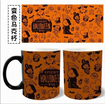 BTS black Discoloration Cup Mug Water cup