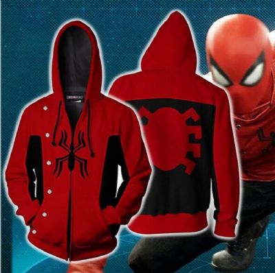 Spiderman Hoodie zipper sweater coat