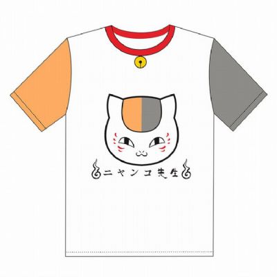 Natsume_Yuujintyou Printed Short Sleeve T-Shirt 