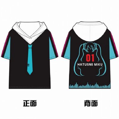 Hatsune Miku Short Sleeve T-Shirt Hoodie