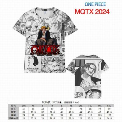 One Piece Full color printed short sleeve t-shirt