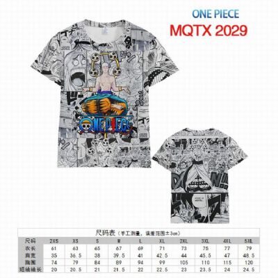 One Piece Full color printed short sleeve t-shirt