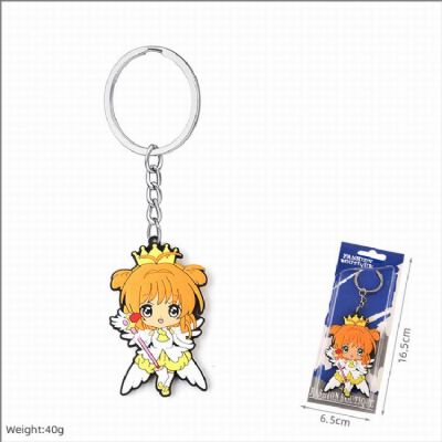 Card Captor Sakura Double-sided soft rubber Keycha