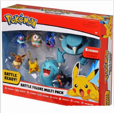 Pokemon a set of 8 Boxed Figure Decoration 4CM