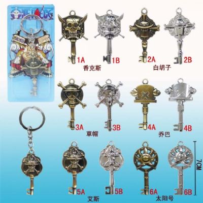 one piece anime keychain