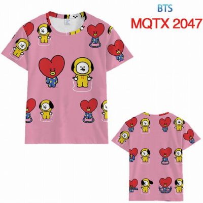 BTS BT21 Full color printed short sleeve t-shirt