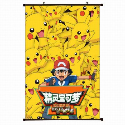 Pokemon Plastic pole cloth painting Wall Scroll