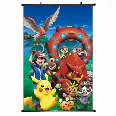 Pokemon Plastic pole cloth painting Wall Scroll 60