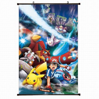 Pokemon Plastic pole cloth painting Wall Scroll 60