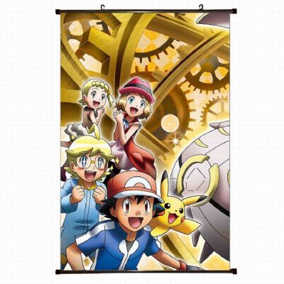 Pokemon Plastic pole cloth painting Wall Scroll 60