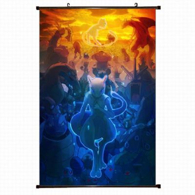 Pokemon Plastic pole cloth painting Wall Scroll 60