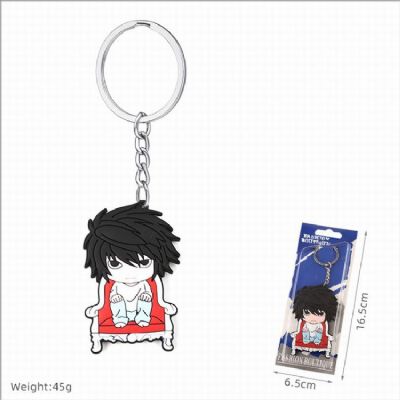 Death note Double-sided soft rubber Keychain penda