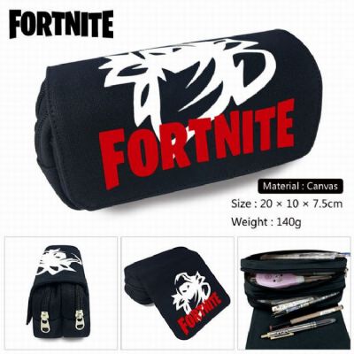 Fortnite Canvas Multifunction Double layer Zipper 