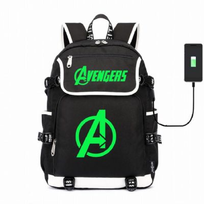 The avengers allianc Canvas backpack Data cable ca