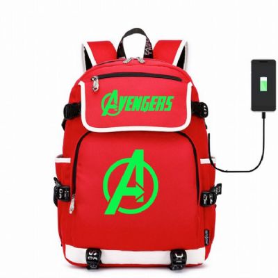 The avengers allianc Canvas backpack Data cable ca