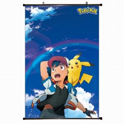 Pokemon Plastic pole cloth painting Wall Scroll 60