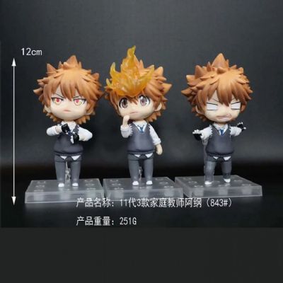 HITMAN REBORN a set of 3 Boxed Figure Decoration P