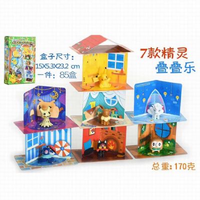 Pokemon a set of 7 models Boxed Figure Decoration