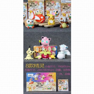 Pokemon a set of 8 models Boxed Figure Decoration