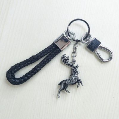 Game of Thrones Black rope Keychain pendant