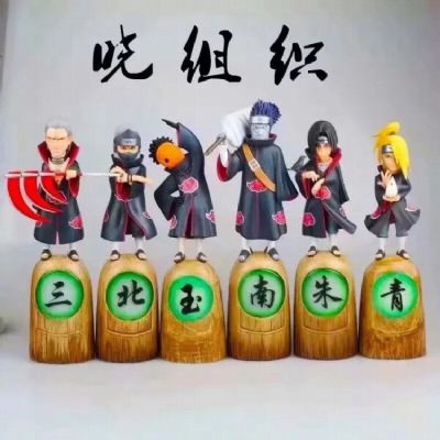 Naruto Akatsuki a set of 6 Boxed Figure Decoration