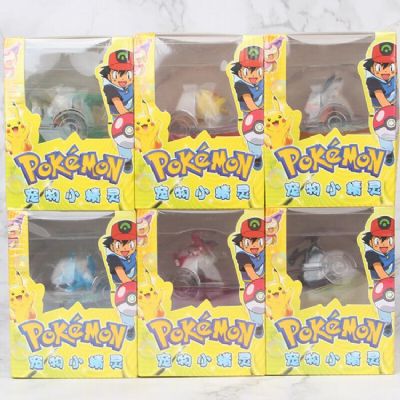 Pokemon Pikachu a set of six Bagged Figure Decorat