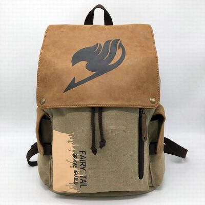 Fairy tail Anime Washed canvas high quality PU Bac