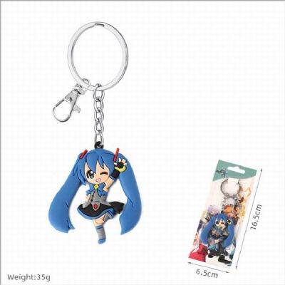 Hatsune Miku Double-sided soft rubber Keychain pen